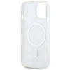 Apple iPhone 13 / 14 / 15 DKNY dėklas IML languotas monofoninis raštas ir spausdintos juostelės MagSafe (DKHMP14SHCPTSE) smėlio spalvos