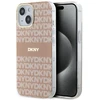 Apple iPhone 13 / 14 / 15 DKNY dėklas IML Mono &amp; Stripe MagSafe (DKHMP14SHRHSEP) rožinės spalvos