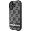 Apple iPhone 16 DKNY Checkered Pattern & Printed Stripes (DKHCP16SPCPTSSK) dėklas telefonui juodos spalvos