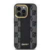 Apple iPhone 14 Pro Max DKNY Hardcase Leather Checkered Mono Pattern MagSafe (DKHMP14XPCPVSLK) dėklas telefonui juodos spalvos