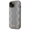 DKNY DKHMP15MPCPVSLE Apple iPhone 15 Plus 6.7" dėklas telefonui pilkos spalvos Leather Checkered Mono Pattern MagSafe