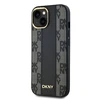 Apple iPhone 13 / 14 / 15 DKNY Hardcase Leather Checkered Mono Pattern MagSafe (DKHMP14SPCPVSLK) dėklas telefonui juodos spalvos