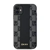 Apple iPhone 11 / XR DKNY Hardcase Leather Checkered Mono Pattern MagSafe (DKHMN61PCPVSLK) dėklas telefonui juodos spalvos