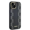 Apple iPhone 13 / 14 / 15 DKNY Hardcase Leather Checkered Mono Pattern MagSafe (DKHMP14SPCPVSLK) dėklas telefonui juodos spalvos