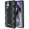 DKNY Leather Checkered Pattern MagSafe Samsung Galaxy S25 Ultra dėklas telefonui juodos spalvos