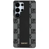 DKNY Leather Checkered Pattern MagSafe Samsung Galaxy S25 Ultra dėklas telefonui juodos spalvos