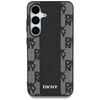 DKNY Leather Checkered Pattern MagSafe Samsung Galaxy S25 dėklas telefonui juodos spalvos