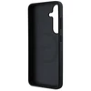 Dėklas DKNY Leather Checkered Pattern MagSafe Samsung Galaxy S25 juodos spalvos