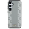 Dėklas DKNY odinis languotas raštas MagSafe Samsung Galaxy S25 taupe