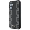 DKNY Leather Checkered Pattern MagSafe Samsung Galaxy S25 dėklas telefonui juodos spalvos