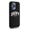 Apple iPhone 13 Pro DKNY dėklas Liquid Silicone Baltas Printed Logo MagSafe (DKHMP13LSNYACH) juodos spalvos