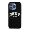 Apple iPhone 13 Pro DKNY dėklas Liquid Silicone Baltas Printed Logo MagSafe (DKHMP13LSNYACH) juodos spalvos