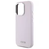 DKNY DKHMP16LSMCHLP Apple iPhone 16 Pro 6.3" dėklas telefonui rožinės spalvos Liquid Silikoninis Small Metal Logo MagSafe