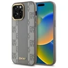DKNY DKHMP14XPCPVSLE Apple iPhone 14 Pro Max 6.7" dėklas telefonui pilkos spalvos Leather Checkered Mono Pattern MagSafe