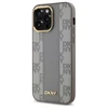 DKNY DKHMP14XPCPVSLE Apple iPhone 14 Pro Max 6.7" dėklas telefonui pilkos spalvos Leather Checkered Mono Pattern MagSafe