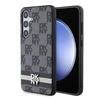 Samsung Galaxy S24 DKNY Odinis Dėklas Checkered Mono Pattern & Printed Stripes (DKHCS24SPCPTSSK) juodos spalvos