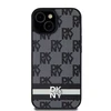 Samsung Galaxy S24 Ultra DKNY Odinis Dėklas Checkered Mono Pattern & Printed Stripes (DKHCS24LPCPTSSK) juodos spalvos
