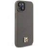 Apple iPhone 15 Plus / 14 Plus DKNY odinis dėklas Pattern Metal Logo MagSafe (DKHMP15MPSHRPSW) rudos spalvos