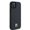 Apple iPhone 15 Plus / 14 Plus DKNY odinis dėklas Monogram Pattern Metal Logo MagSafe (DKHMP15MPSHRPSK) juodos spalvos