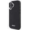 Apple iPhone 16 DKNY Plain Sidabrinis Logo MagSafe (DKHMP16SPSCMCLK) dėklas telefonui juodos spalvos