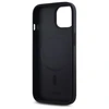 DKNY DKHMP15SPSCMCLK Apple iPhone 15 6.1″ juodos spalvos kietas dėklas Plain Logo MagSafe