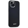 DKNY DKHMP15SPSCMCLK Apple iPhone 15 6.1" dėklas telefonui juodos spalvos Plain Logo MagSafe