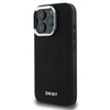 Apple iPhone 16 Pro DKNY Plain Sidabrinis Logo MagSafe (DKHMP16LPSCMCLK) dėklas telefonui juodos spalvos