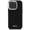 Apple iPhone 16 Pro DKNY Plain Sidabrinis Logo MagSafe (DKHMP16LPSCMCLK) dėklas telefonui juodos spalvos