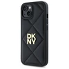 DKNY DKHCP14SPQDSLK Apple iPhone 14 6.1" dėklas telefonui juodos spalvos Quilted Stack Logo