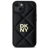 DKNY DKHCP14SPQDSLK Apple iPhone 14 6.1" dėklas telefonui juodos spalvos Quilted Stack Logo