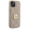 DKNY DKHCP14SPQDSLE Apple iPhone 14 6.1" dėklas telefonui gelsvos spalvos Quilted Stack Logo
