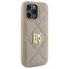 DKNY DKHCP14XPQDSLE Apple iPhone 14 Pro Max 6.7" dėklas telefonui gelsvos spalvos Quilted Stack Logo