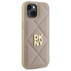 DKNY DKHCP15SPQDSLE Apple iPhone 15 6.1" dėklas telefonui gelsvos spalvos Quilted Stack Logo