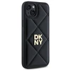 DKNY DKHCP15MPQDSLK Apple iPhone 15 Plus 6.7" dėklas telefonui juodos spalvos Quilted Stack Logo
