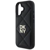 Apple iPhone 16 DKNY Quilted Stack Logo (DKHCP16SPQDSLK) dėklas telefonui juodos spalvos