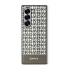 DKNY PU Leather Repeat Pattern Bottom Stripe MagSafe Samsung Galaxy Z Fold6 dėklas telefonui rudos spalvos