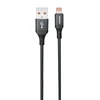 Dudao 3A 30W L3SL USB-A – Lightning kabelis Braided 1.2m – juodos spalvos