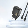 Dudao A26 PD20W GaN USB-C įkroviklis – juodos spalvos