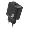 Dudao A27P 30W PD GaN USB-C laidinis įkroviklis – juodos spalvos