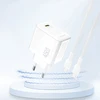 Dudao A28 45W GaN USB-C laidinis įkroviklis – baltos spalvos