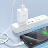 Įkroviklis Dudao (A4EU) + type-C kabelis (1xUSB 2.1A) baltas