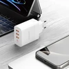 Dudao A5HEU network įkroviklis 3x USB-A 1x USB-C PD20W – baltos spalvos