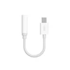Dudao garso adapterio ausinių adapteris nuo C tipo USB iki mini lizdo 3,5 mm baltas (L16CPo baltas)