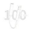 Dudao audio adapter headphone adapter from Lightning to 3.5 mm mini jack baltos spalvos (L16i baltos spalvos)
