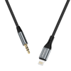 Dudao audio cable Lightning – mini jack 3.5mm 1m pilka (L11PRO)
