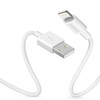USB prie žaibo kabelis Dudao L1L 3A 1m (baltas)