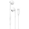 Dudao į ausis įdedamos ausinės su USB Type-C jungtimi baltos spalvos (X14PROT)