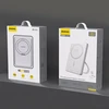 Dudao K28 10000mAh PD 22.5W „MagSafe“ išorinė baterija su metaliniu dėklu ir žiediniu stovu – sidabro spalvos