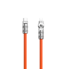 USB-C prie Lightning besisukantis kabelis Dudao L24CL 120W 1m (oranžinė)