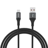 Dudao L3SM USB-A – MicroUSB 3A 1.2m Braided kabelis – juodos spalvos